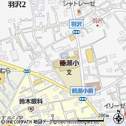 富士見市立　鶴瀬第２放課後児童クラブ周辺の地図