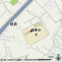 狭山市立笹井小学校周辺の地図