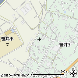 埼玉県狭山市笹井3丁目22-27周辺の地図