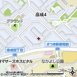 埼玉県三郷市彦成4丁目周辺の地図