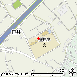 埼玉県狭山市笹井1725周辺の地図