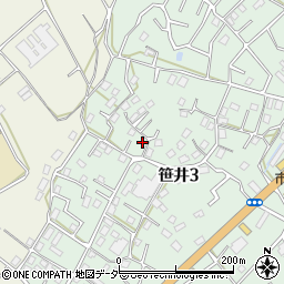 埼玉県狭山市笹井3丁目15-7周辺の地図
