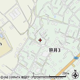 埼玉県狭山市笹井3丁目15-16周辺の地図