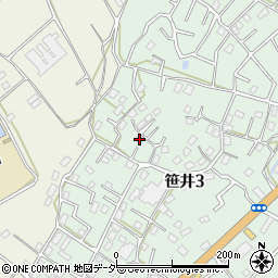 埼玉県狭山市笹井3丁目15-5周辺の地図