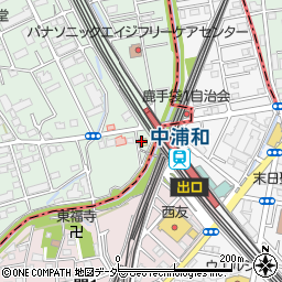 ファミリーマートさいたま中浦和店周辺の地図