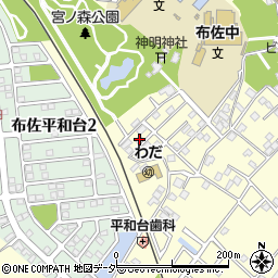 千葉県我孫子市布佐1262-6周辺の地図