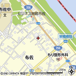 千葉県我孫子市布佐2407周辺の地図