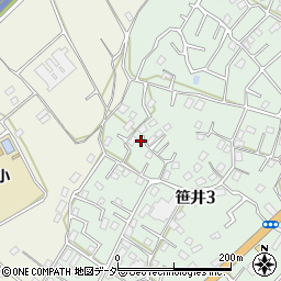 埼玉県狭山市笹井3丁目15-25周辺の地図