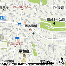 千葉県流山市平和台周辺の地図