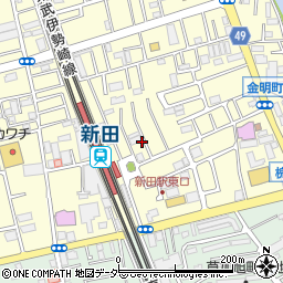 養老乃瀧 新田店周辺の地図
