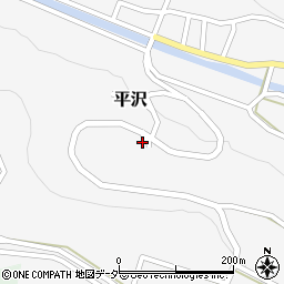 長野県伊那市平沢周辺の地図