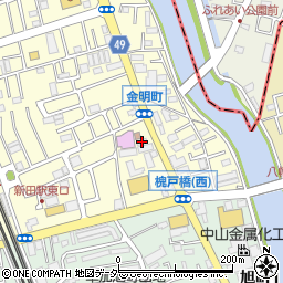 新田共同住宅周辺の地図
