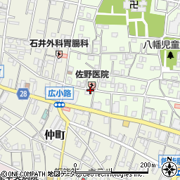 内科・胃腸科　佐野医院周辺の地図