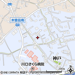 埼玉県川口市神戸188周辺の地図