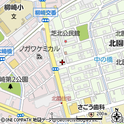 ファミリーマート川口北園町店周辺の地図