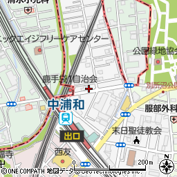 パソコン市民講座中浦和教室周辺の地図