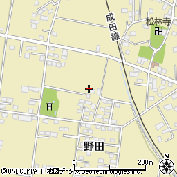 千葉県香取市野田周辺の地図