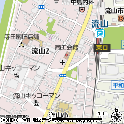 千葉銀行流山支店周辺の地図