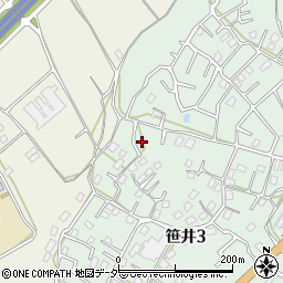 埼玉県狭山市笹井3丁目19-1周辺の地図