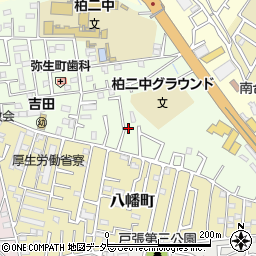 千葉県柏市弥生町周辺の地図