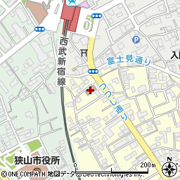 狭山市役所　富士見集会所周辺の地図