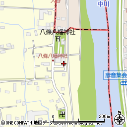埼玉県八潮市八條4041-8周辺の地図