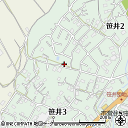 埼玉県狭山市笹井2丁目36-17周辺の地図