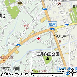 埼玉県狭山市笹井1丁目5-8周辺の地図