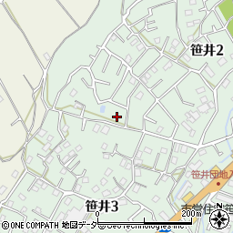 埼玉県狭山市笹井2丁目36-16周辺の地図