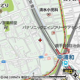 埼玉ガラスステーション浦和周辺の地図
