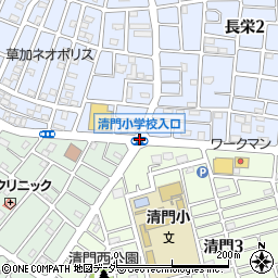 清門小入口周辺の地図