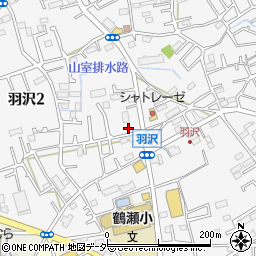 ローソン富士見羽沢二丁目店周辺の地図
