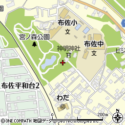 稲荷神社周辺の地図