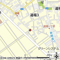 埼玉県さいたま市桜区道場周辺の地図