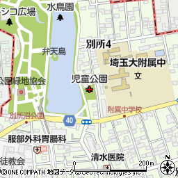 児童公園周辺の地図