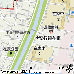 埼玉県川口市安行領在家周辺の地図