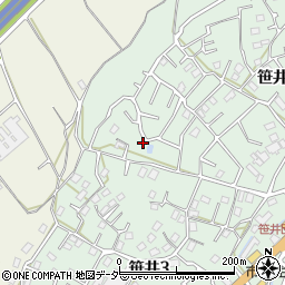 埼玉県狭山市笹井2丁目37-16周辺の地図