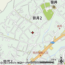 埼玉県狭山市笹井2丁目30周辺の地図