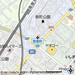 千葉県柏市泉町16周辺の地図