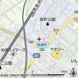 千葉県柏市泉町16-4周辺の地図