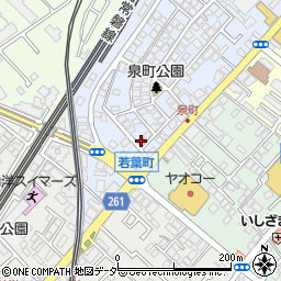 千葉県柏市泉町15-10周辺の地図