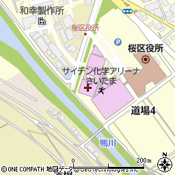 さいたま市記念総合体育館周辺の地図