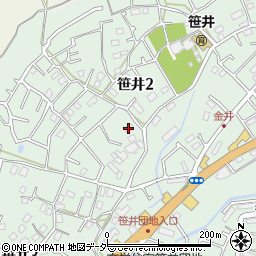 埼玉県狭山市笹井2丁目30-17周辺の地図