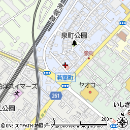 千葉県柏市泉町15-9周辺の地図