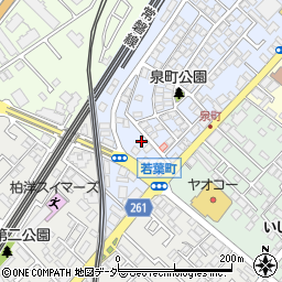 千葉県柏市泉町16-5周辺の地図