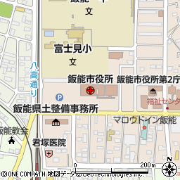 飯能市役所周辺の地図