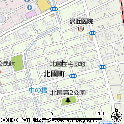 埼玉県川口市北園町周辺の地図