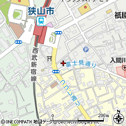 埼玉県狭山市祇園2周辺の地図