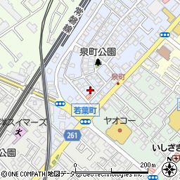 千葉県柏市泉町15-2周辺の地図