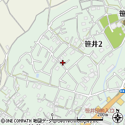 埼玉県狭山市笹井2丁目29-11周辺の地図